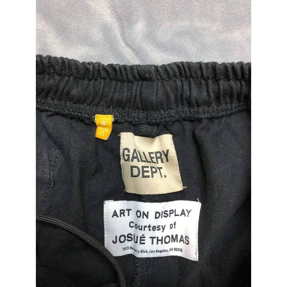 Gallery Dept Flame Sweat Shorts Black Neon‎ Fire Graphic Size S